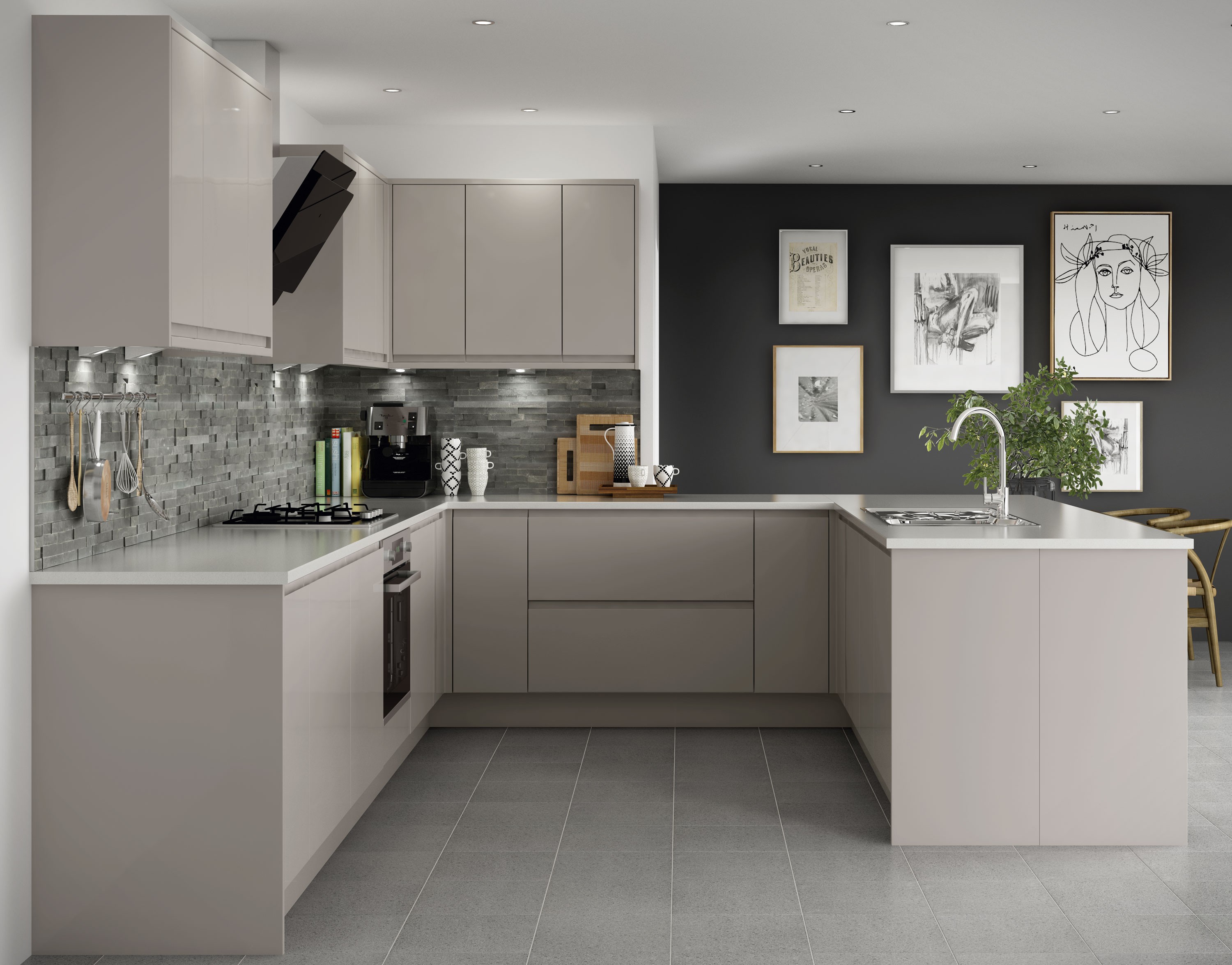 Warm Cream Kitchen Cabinetry