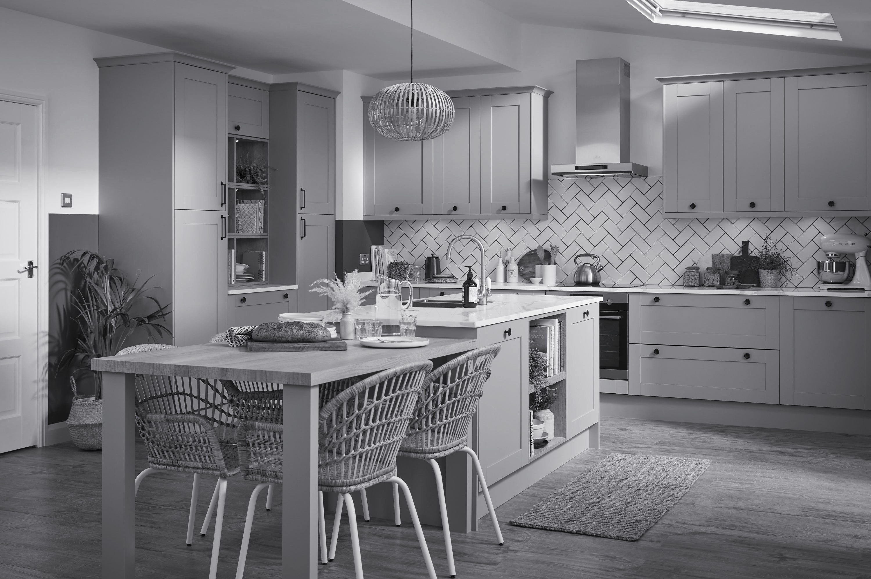 Soft Dove Gray Kitchen Cabinetry