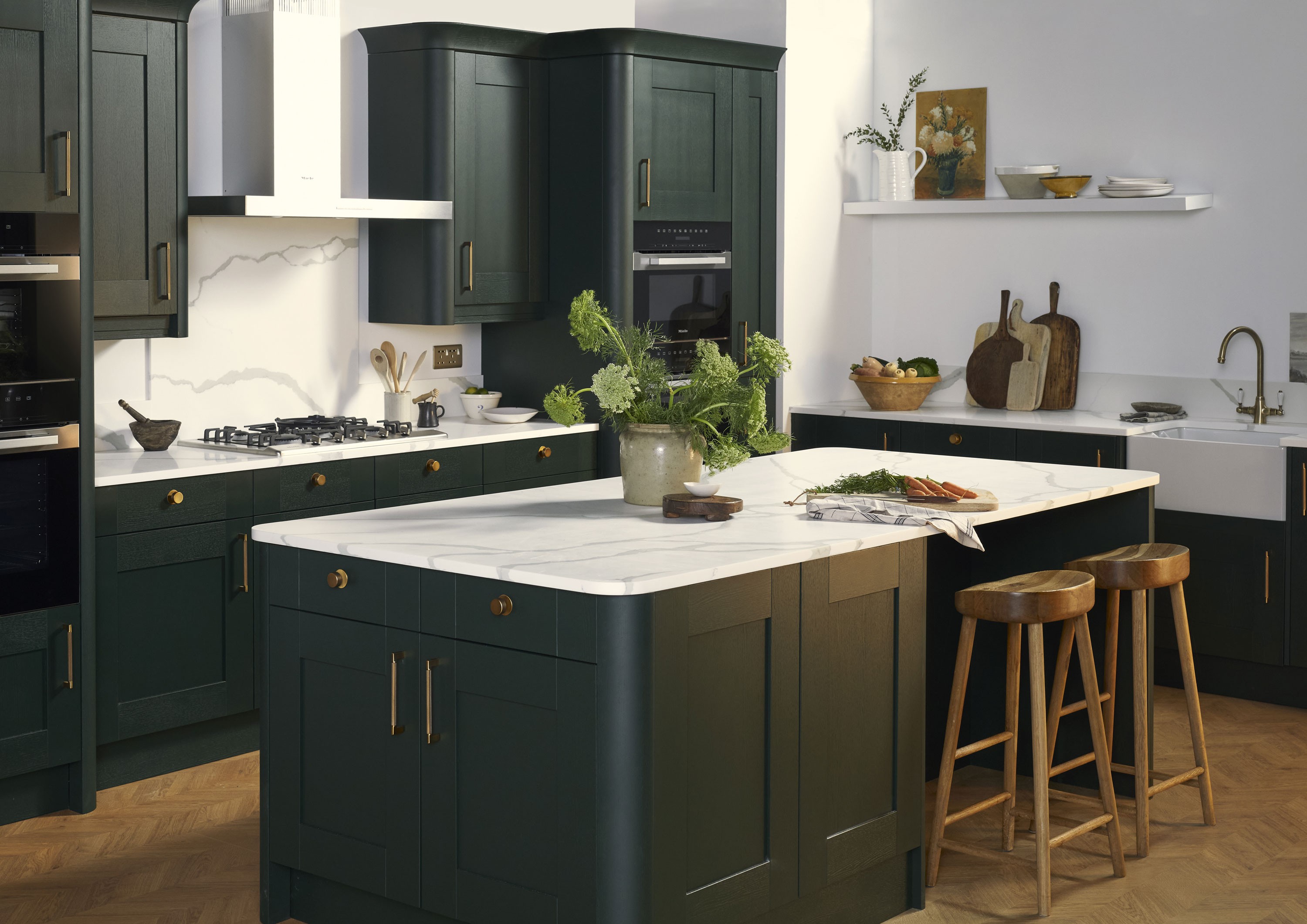 Soft Sage Green Kitchen Design