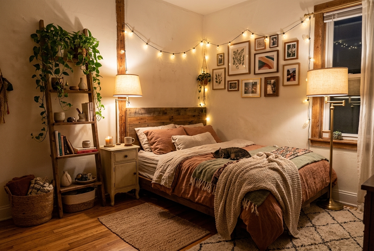 20 Tiny Apartment Essential Pieces Vibey Cozy Look Hero