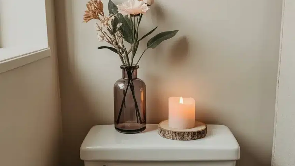 A minimal, curated arrangement of just two or three items for a clean look