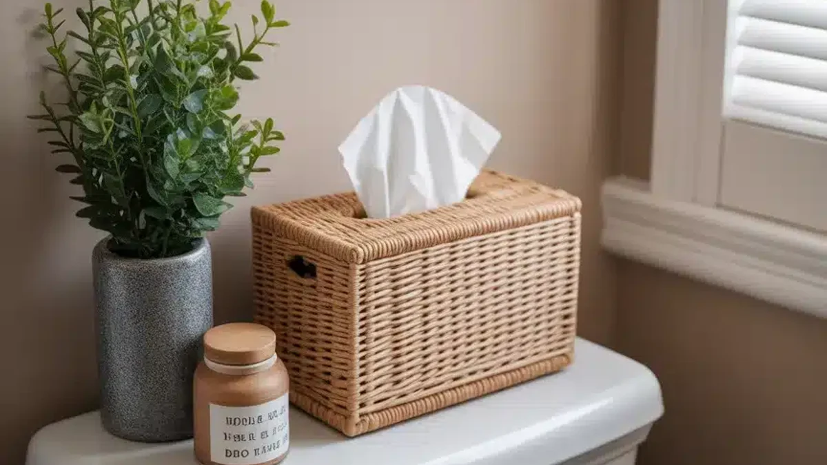 A small stack of folded hand towels