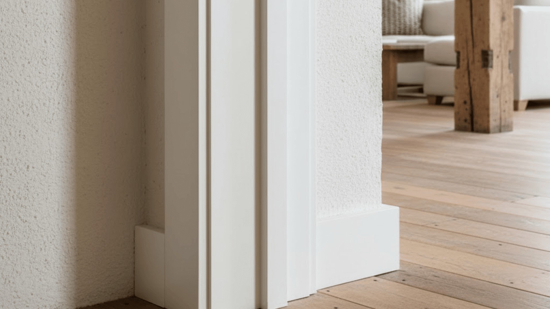 Matte Black Door Trim with Matching Black Hardware
