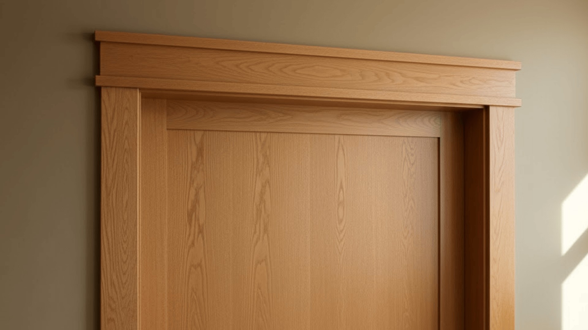 Slim Low-Profile Door Trim in Modern Apartment