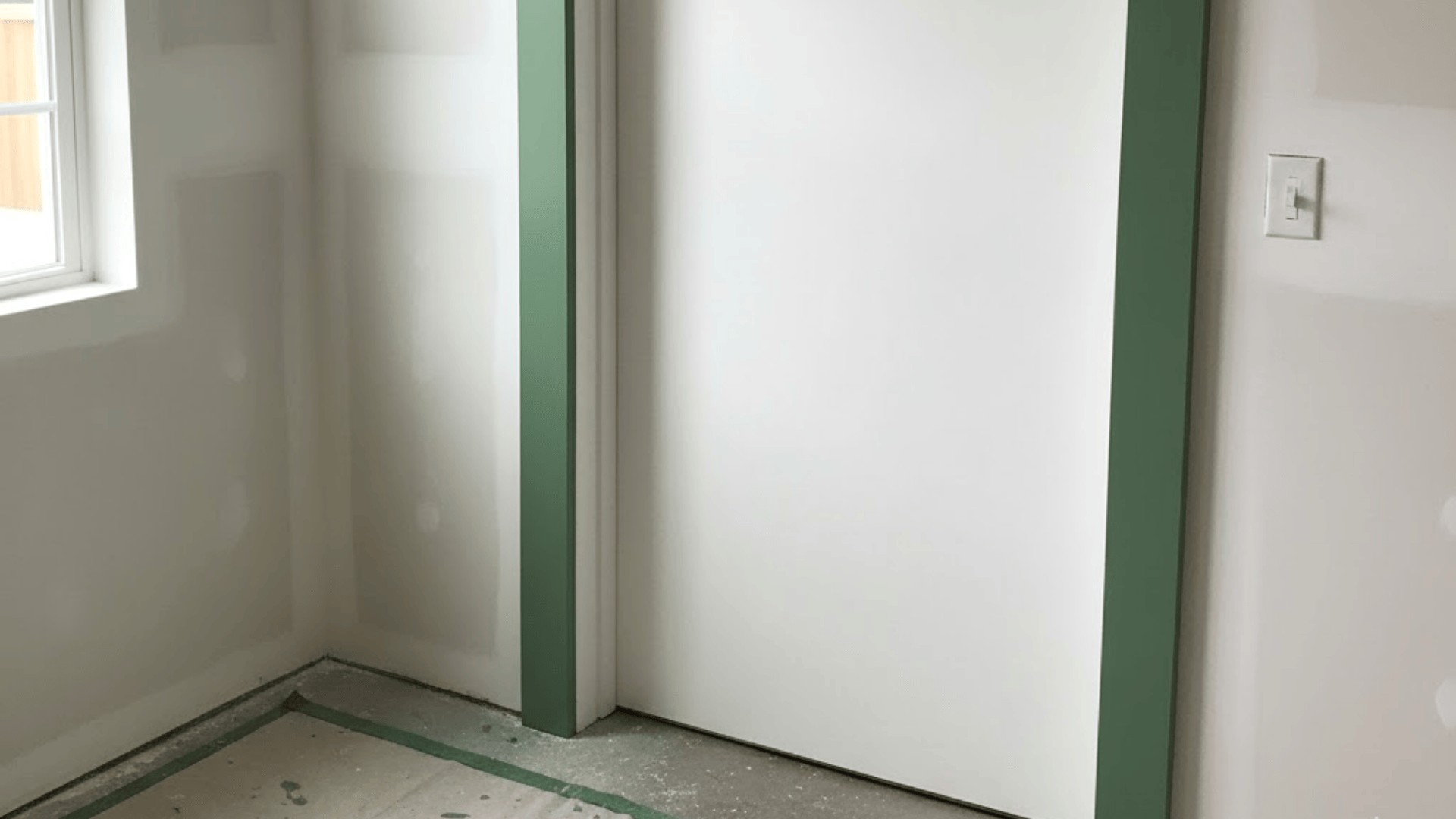 Wide Flat Door Trim Architectural Statement in Living Room