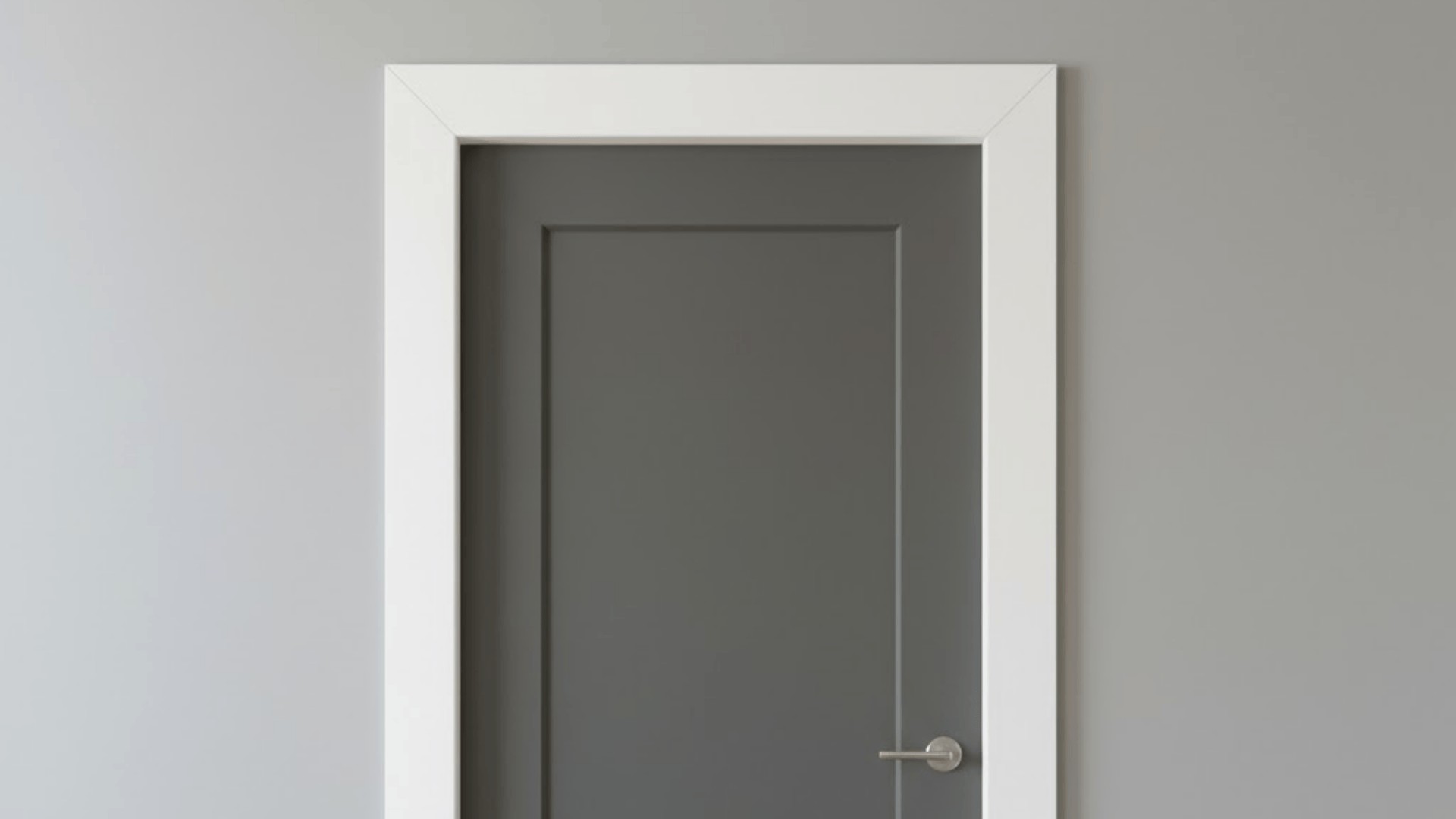 Door Trim Integrated with Wall Paneling in Bedroom