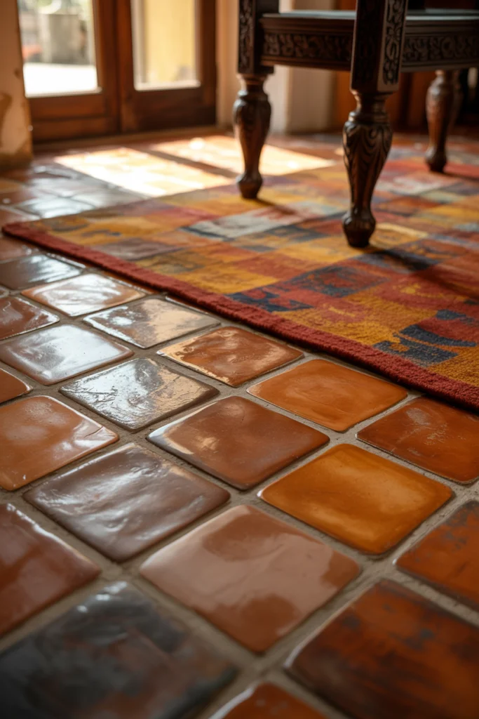 8. Tuscan-Inspired Tile Accents in Warm Earth Tones