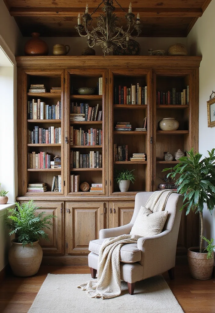 1. A Wrought Iron Daybed Styled as a Reading Nook
