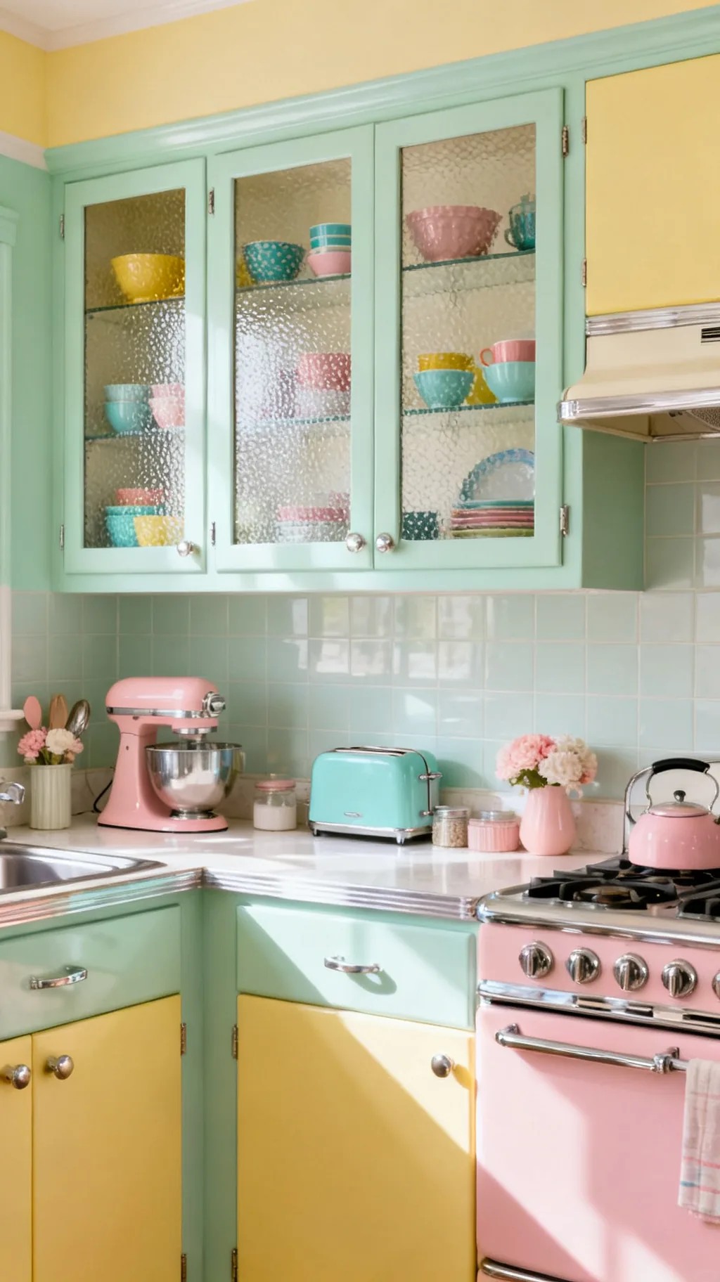 Gingham or Floral Curtains for a Cheerful Touch
