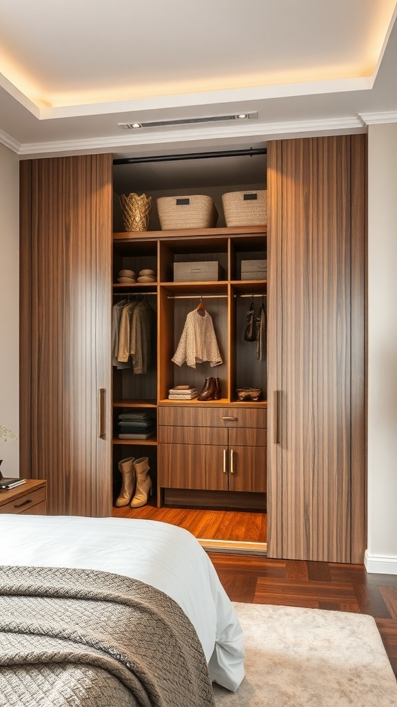 Built-in Floor-to-Ceiling Wardrobes for Maximized Vertical Space