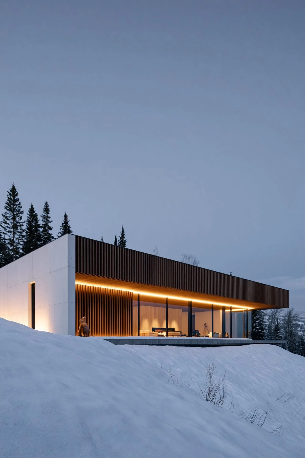 9. A Heated, Covered Outdoor Terrace Styled for Winter Entertaining
