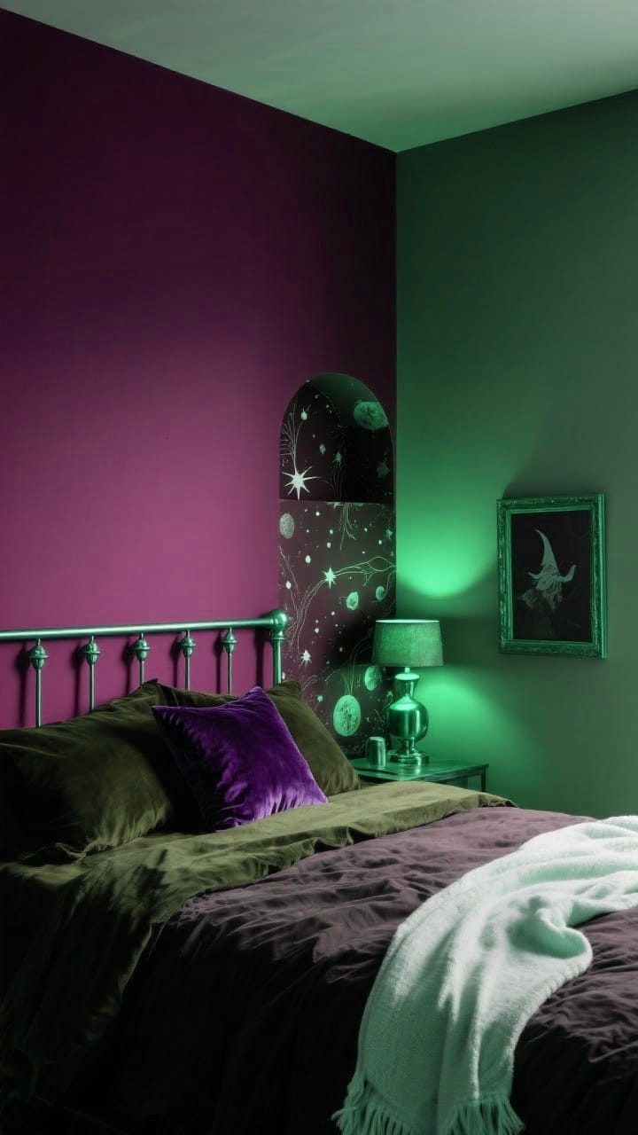 Botanical Prints with a Dark, Moody Color Palette