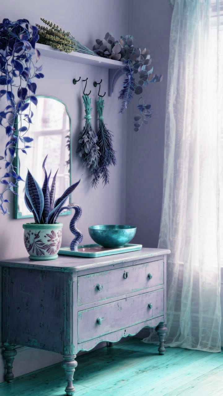 Dark Wood Furniture with Intricate Detailing