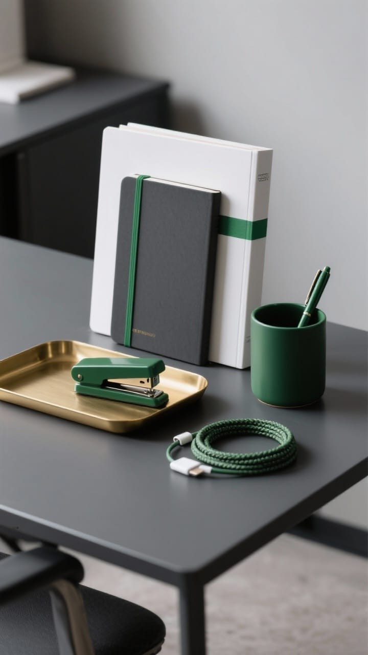 Silicone Cable Organizer on Desk