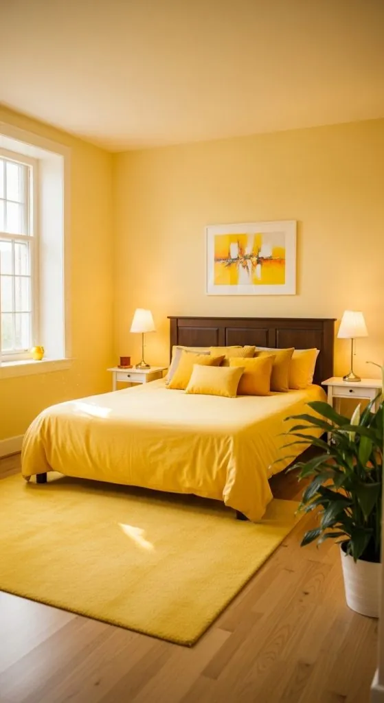 Yellow Layered in Varied Textures (Linen, Velvet, Wool)