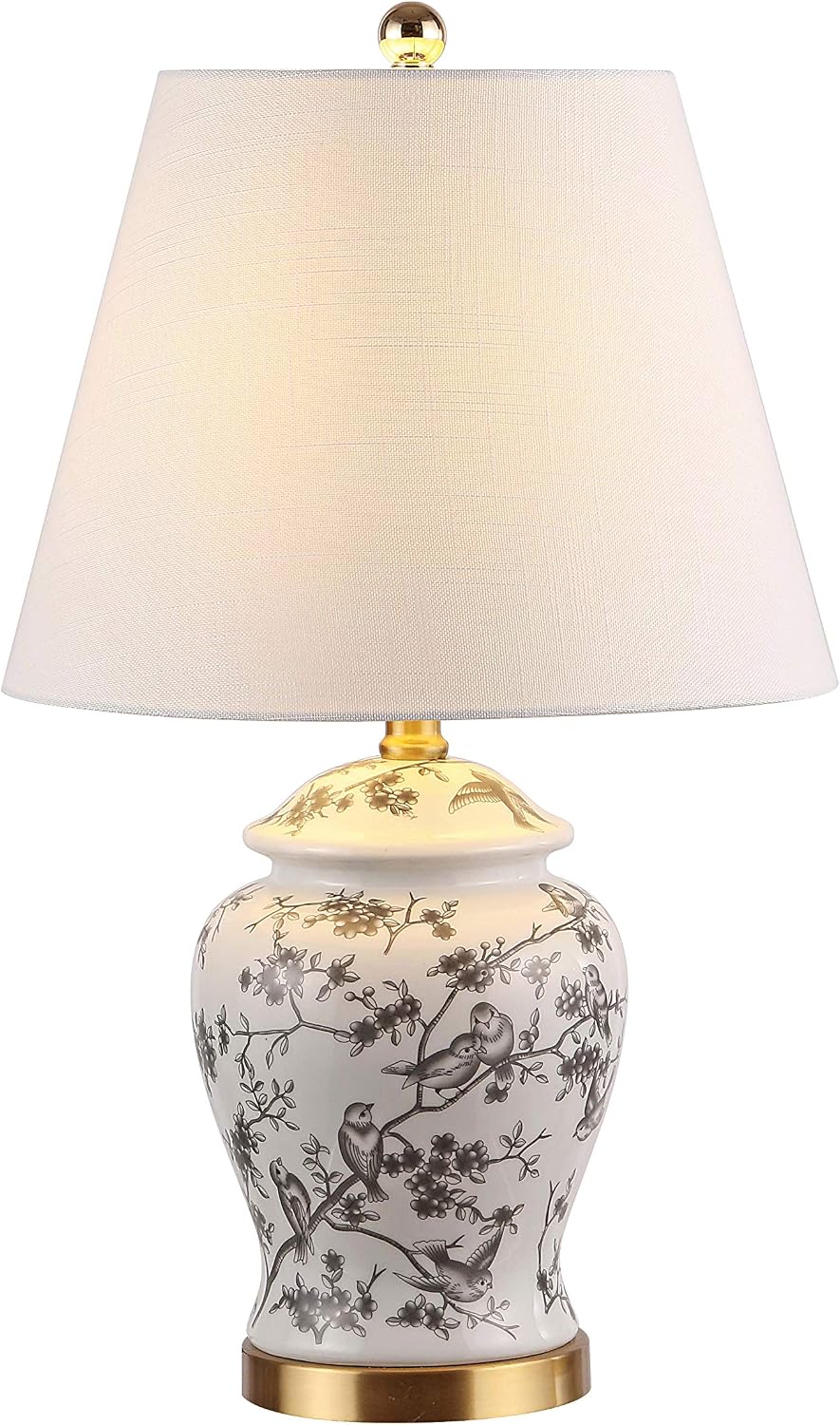 A Sculptural Brass Table Lamp