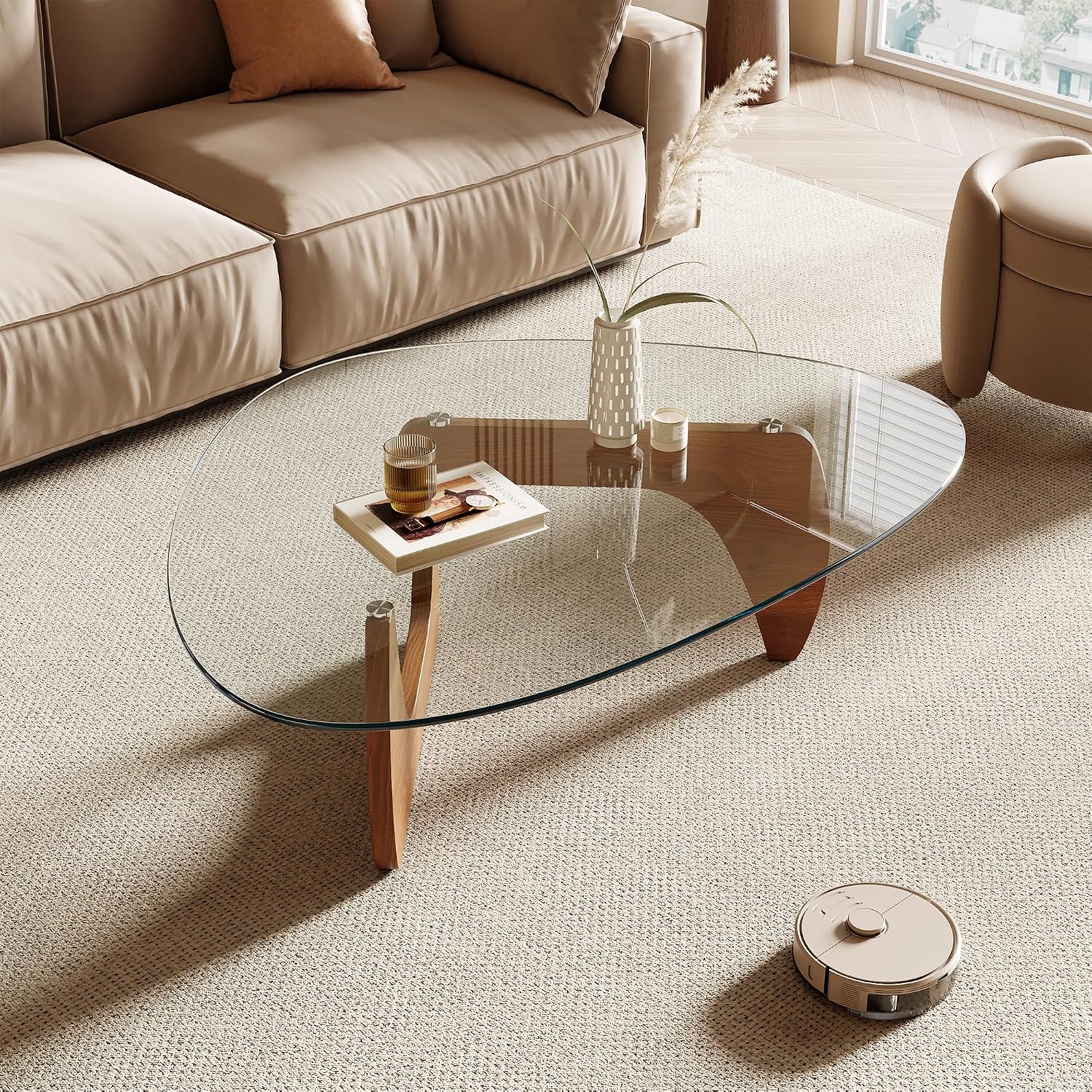 Natural Wood Coffee Table