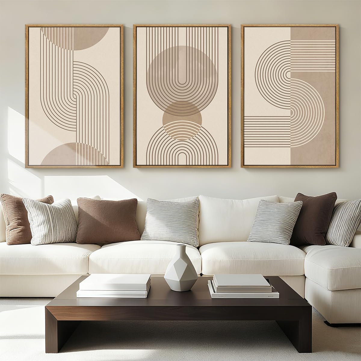 Large Neutral Abstract Wall Art