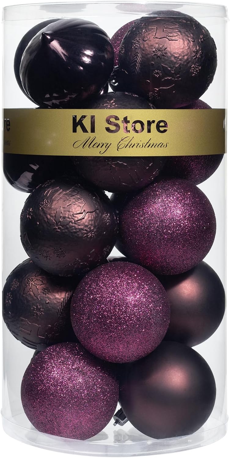 Decorate Your Christmas Tree With Deep Purple Ornaments