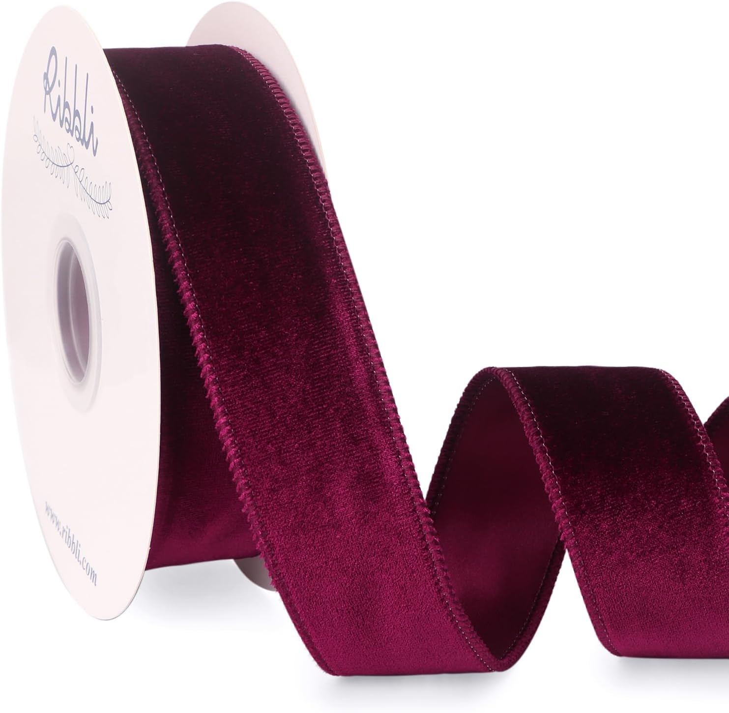 Add Plum Velvet Ribbon to Your Christmas Tree