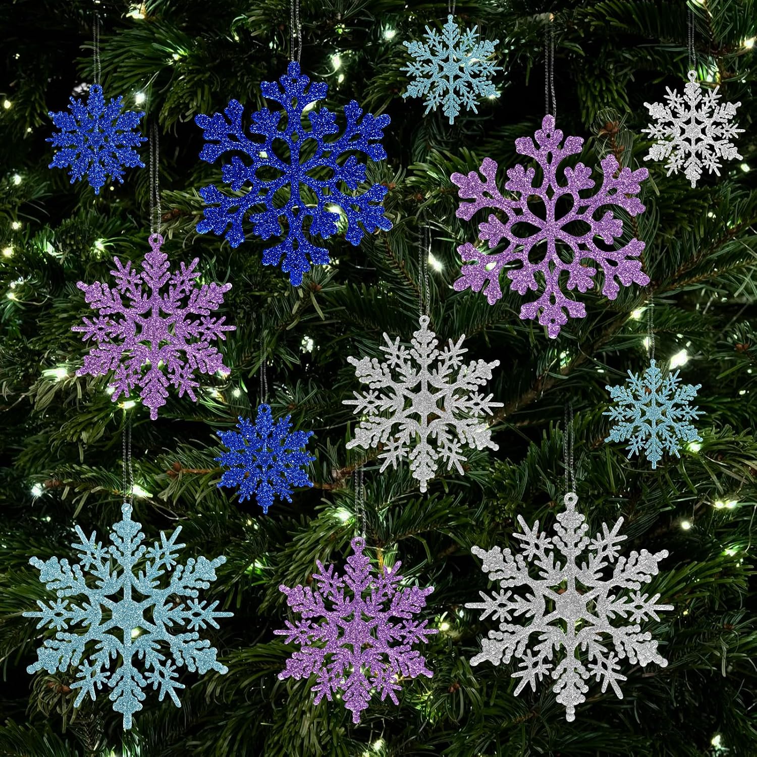 Use Purple and Silver for a Frosty Christmas Theme