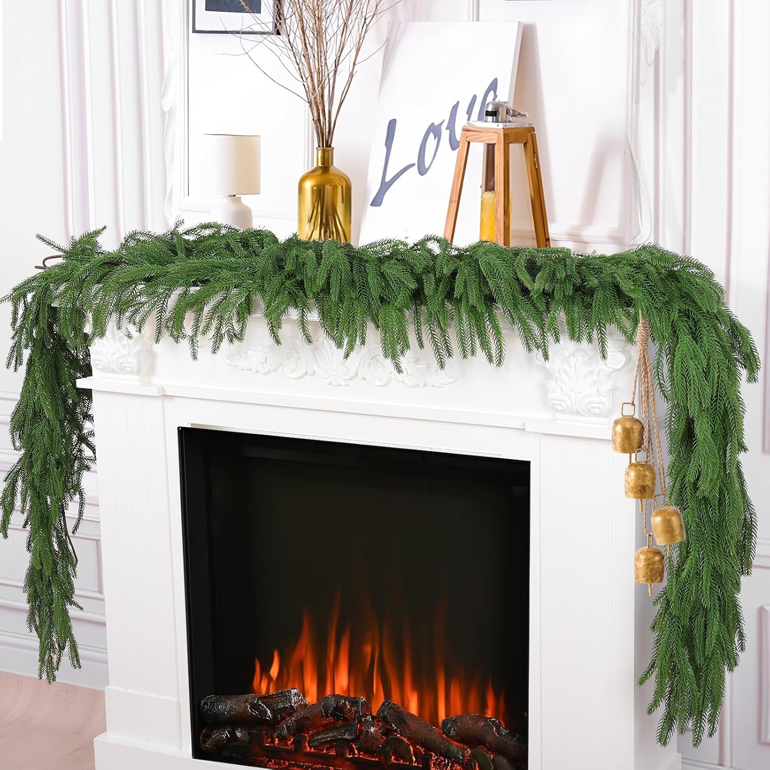 Lush Norfolk Pine Christmas Garland